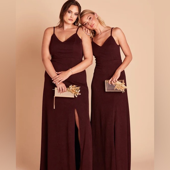 NWT Birdy Grey Dress JAY DRESS CREPE CABERNET Size XS Formal Wedding Bridesmaid - Picture 9 of 9